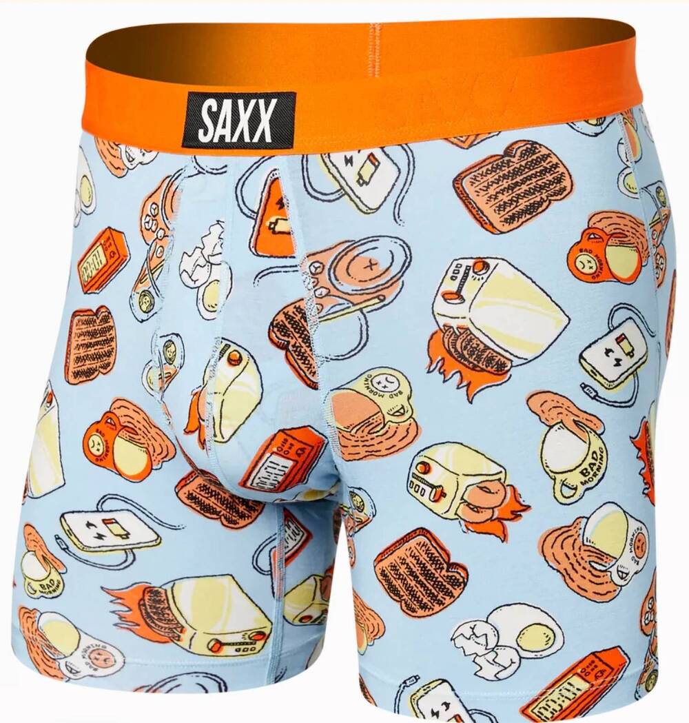 NEW SAXX men's vibe boxer brief in bad morning